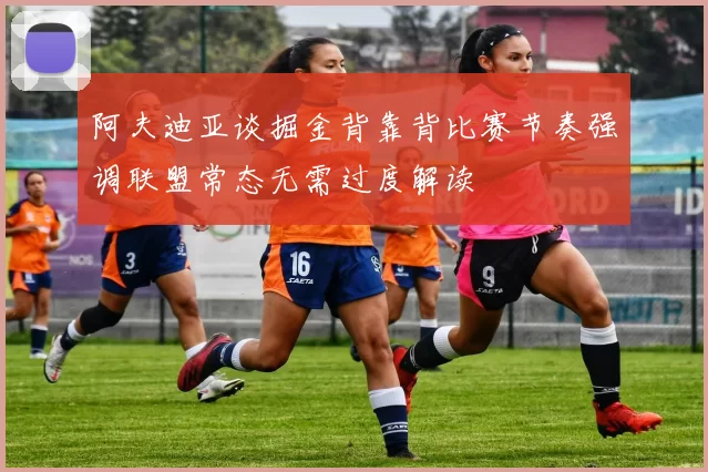 阿夫迪亚谈掘金背靠背比赛节奏强调联盟常态无需过度解读
